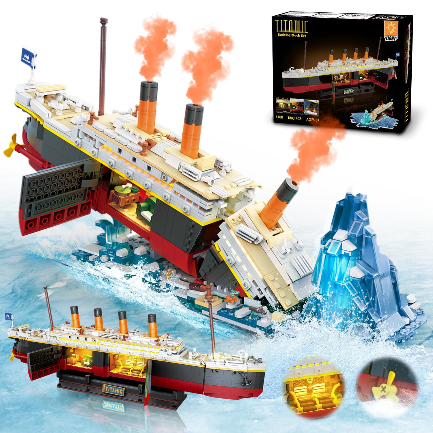 Science Olympiad - Titanic Building Set with LED-2 in